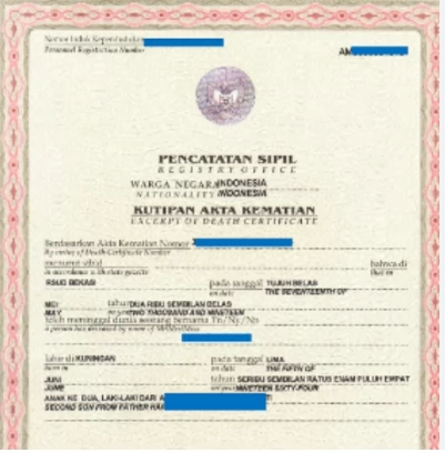 Jasa Pengurusan Surat Kematian Pamulang Barat Tangsel